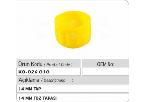 14 MM Toz Tapası